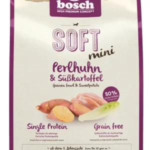 bosch SOFT Mini Perlhuhn & Süßkartoffel 2,5kg Hundetrockenfutter Neue Ware